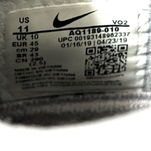 Nike Metcon 5 AQ1189-010 Men’s Size 11 Gray Crossfit Training Gym Shoes Used